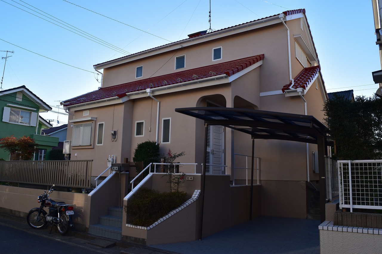 千葉県印旛郡Ａ様邸　外壁スタッコ仕上げ・屋根塗装工事