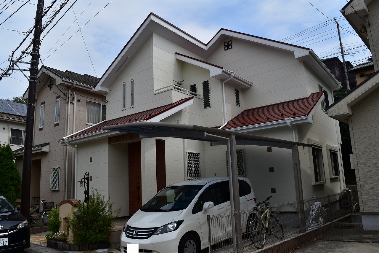 千葉県船橋市Ｋ様邸　外壁塗装・屋根塗装工事が完成しました！