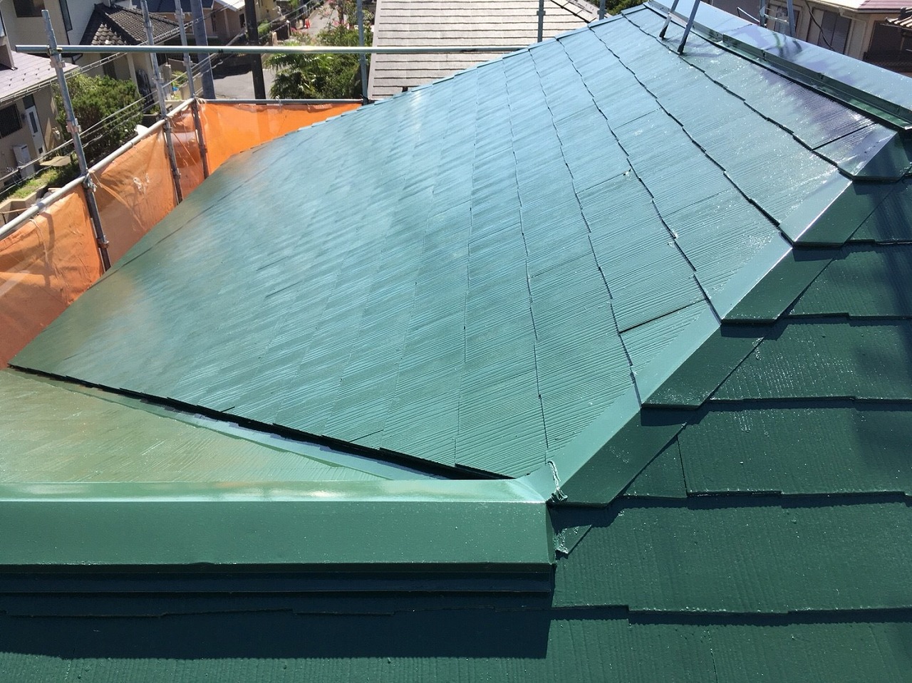 千葉県印旛郡Ｔ様邸　屋根塗装工事が完成しました！