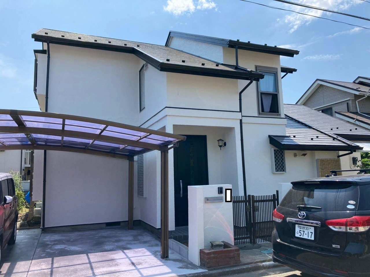 千葉県印旛郡E様邸、外壁塗装・屋根塗装工事が完成しました！